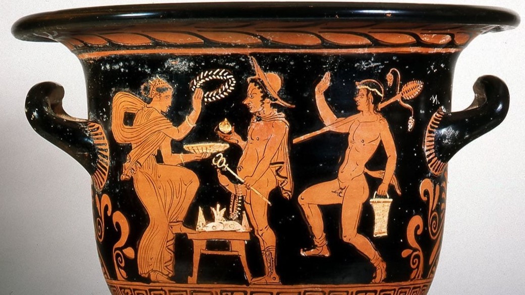 Hermès dans une situation incongrue